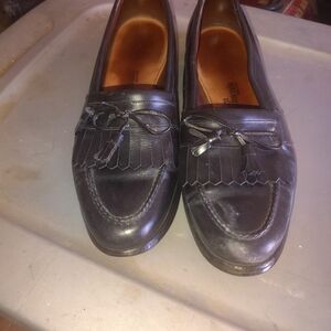 Classic Black Leather Loafers